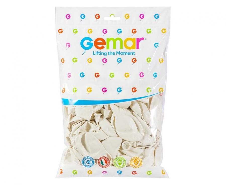 Balony metaliczne 10" perłowo-biały (100szt) GM90/29 GoDan